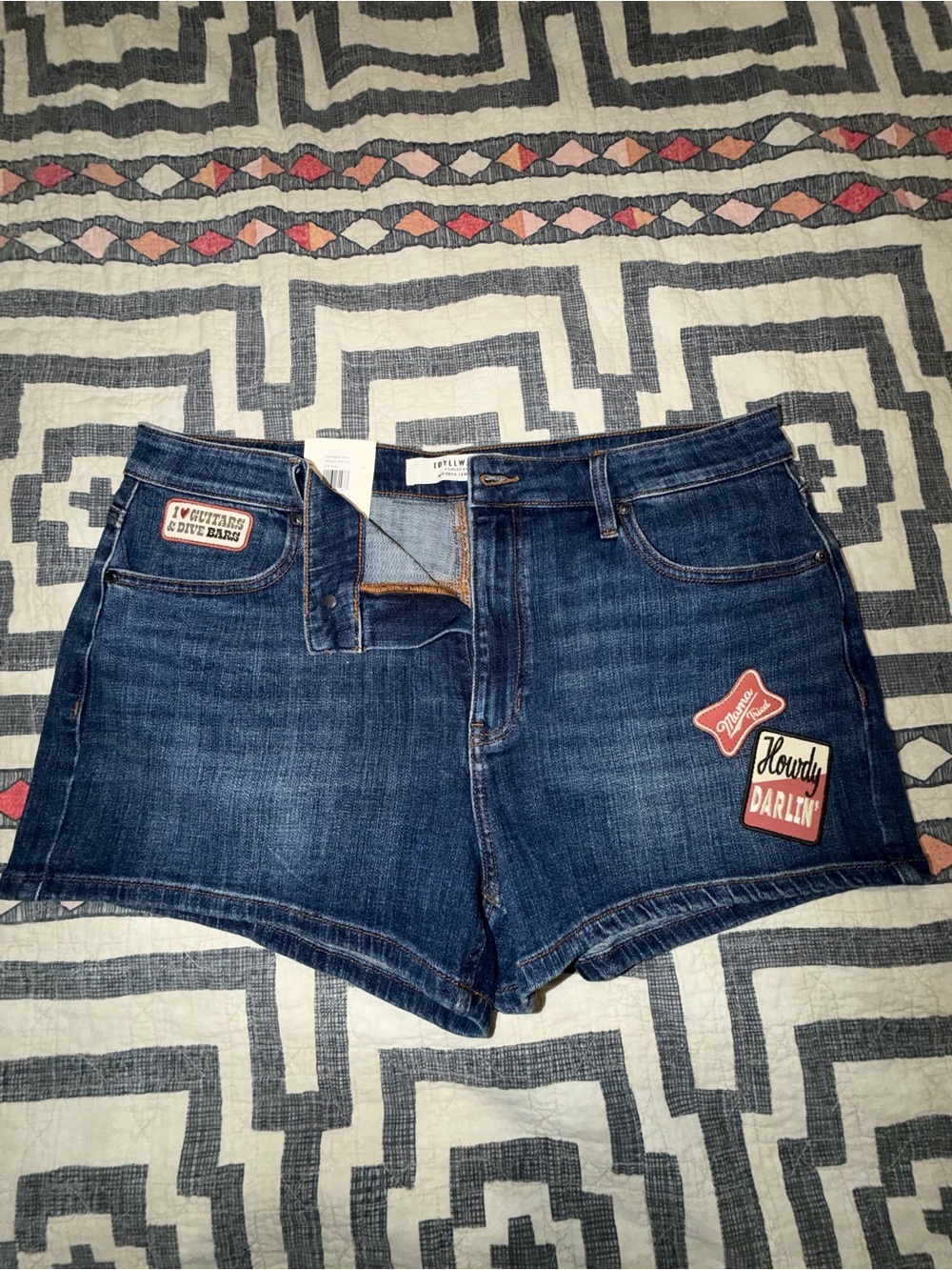 Idyllwind Miranda Lambert Denim Shorts with Patch Detail